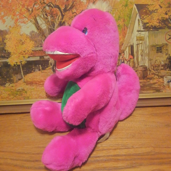 Vtg 90s 🔥 Barney Purple 💜 Dinosaur Plush 1993 Stuff Animal Toy Well Made 15" - Picture 2 of 7